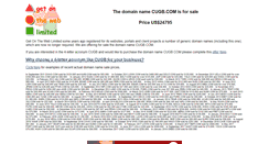 Desktop Screenshot of cugb.com